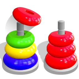 拼色谜题小游戏(color stack puzzle)